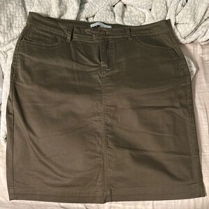 Classic olive green Women's Skirt
